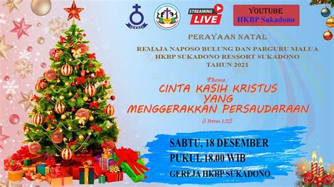 Ibadah Perayaan Natal Remaja Naposo Bulung Parguru Malua Desember