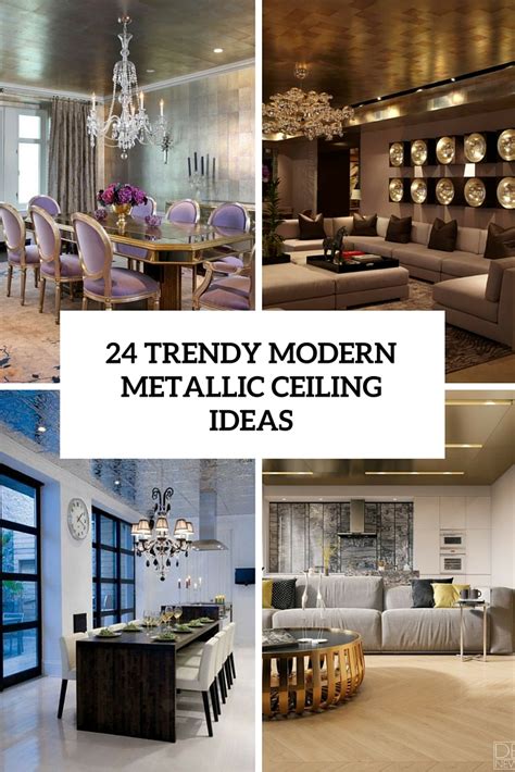 24 Trendy Modern Metal Ceiling Décor Ideas - Shelterness