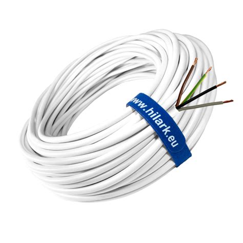 Przewód kabel biały H05VV F OWY 41 5 mm² 75m Hilark