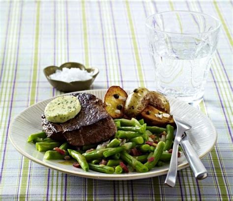 Rezept H Ftsteak Mit Bohnen Speck Und Kartoffeln Iglo