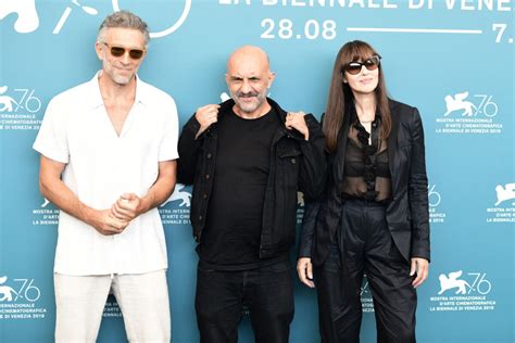 Photo Vincent Cassel le réalisateur Gaspar Noé et Monica Bellucci