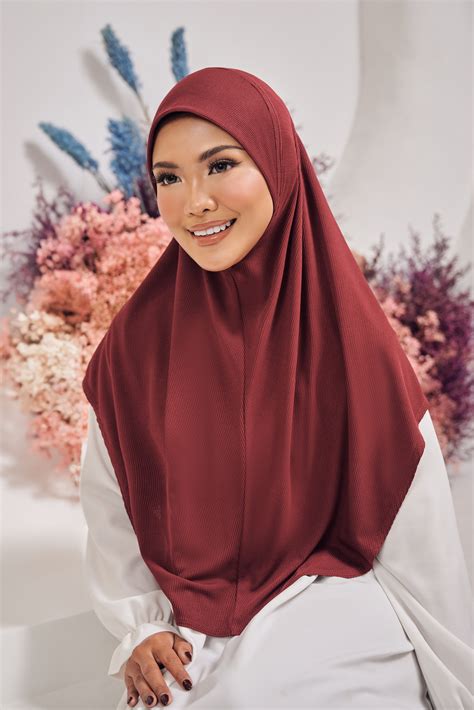 Tudung Sarung Ribbed Tudung Sarung Radiusite Tudung Instant Instant