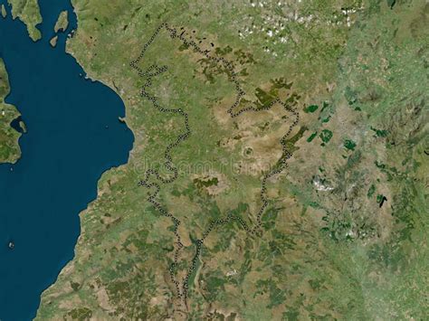 East Ayrshire, Scotland - Great Britain. Low-res Satellite. No L Stock ...