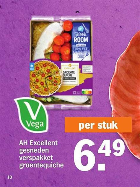 AH Excellent Gesneden Verspakket Groentequiche Aanbieding Bij Albert