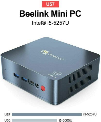 Mini PC Beelink U57 Intel Core I5 Up To 3 1 GHz 8GB RAM 256GB SSD