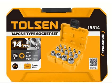 Coffret Kit Douilles Etoile Pieces Tolsen Dzbrico