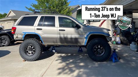 The Jeep Grand Cherokee WJ Is On 37s And We Trim Out The Fenders YouTube