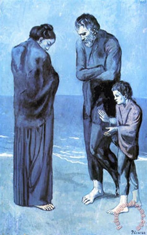 Pablo Picasso Les Pauvres Au Bord De La Mer C Painting Les