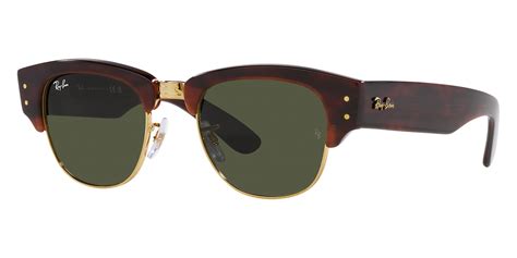 Ray Ban Mega Clubmaster Rb S Tortoise On Gold Sunglasses