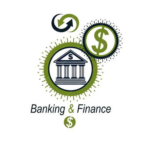 Logotipo Conceptual Bancario Símbolo Vectorial único Sistema Bancario El Sistema Financiero