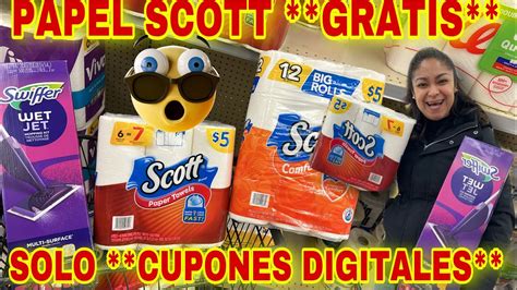 PAPEL SCOTT GRATIS SWIFFER Y MAS SOLO CUPONES DIGITALES YouTube