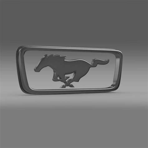 Ford Mustang Pony Logo - 3D Model by Creative Idea Studio