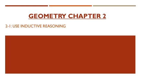 2 1 Use Inductive Reasoning Ppt Download