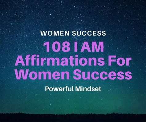 I Am Affirmations For Women Success 108 Powerful Affirmations For Women Affirmations Power