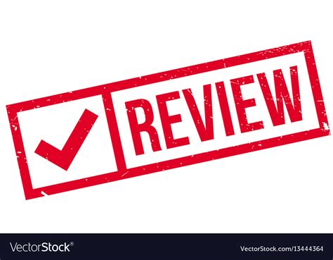 Review Rubber Stamp Royalty Free Vector Image Vectorstock