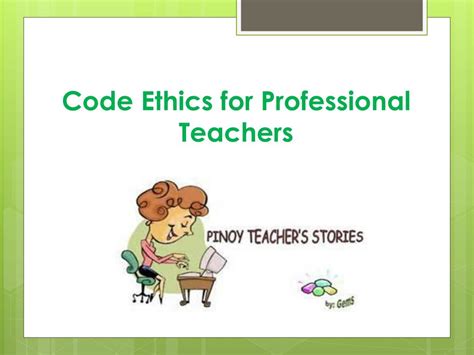 Code Of Ethics For Teachers