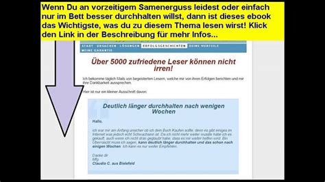 Ejaculatio Praecox Forum Wie Kann Ein Mann L Nger Youtube