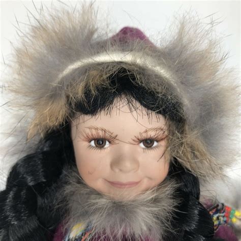 Native American Eskimo Inuit Doll With Real Fur And Leather Etsy