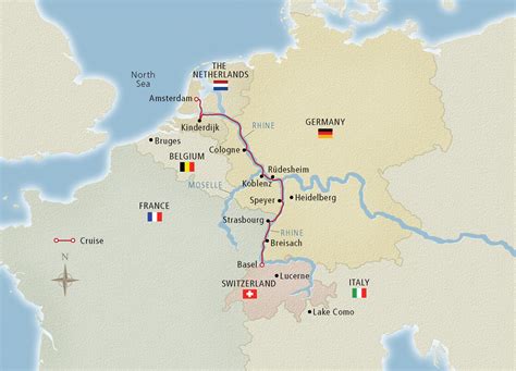 Map Of Rhine River Germany - Emmy Norrie