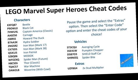 38+ lego marvel super heroes 2 cheat codes - StanTrisha