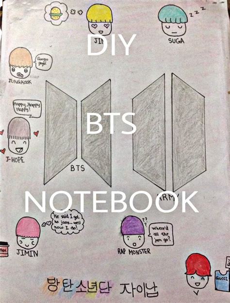 DIY BTS NOTEBOOK | ARMY's Amino