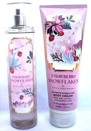 Bath Body Works Strawberry Snowflakes Fragrance Mist Spray Body