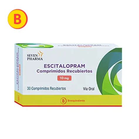 Escitalopram Mg X Comprimidos Recubiertos Ecofarmacias