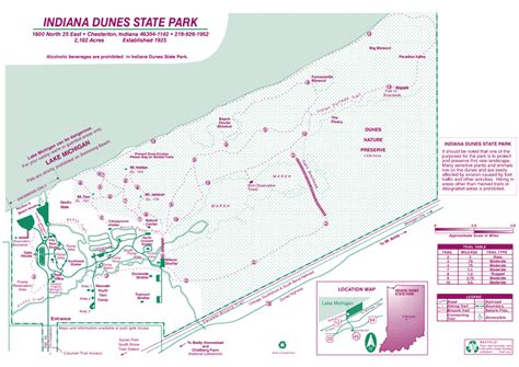 Indiana Dunes State Park Campground Map