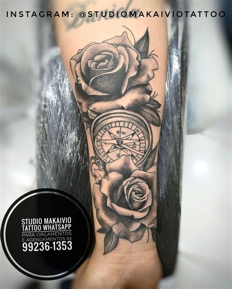 Tattoo Rosas B Ssola Feito Aqui No Studio Makaivio Tattoo