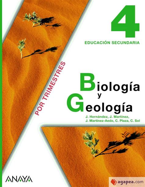 BIOLOGIA Y GEOLOGIA 4º ESO POR TRIMESTRES CONCEPCION ET AL