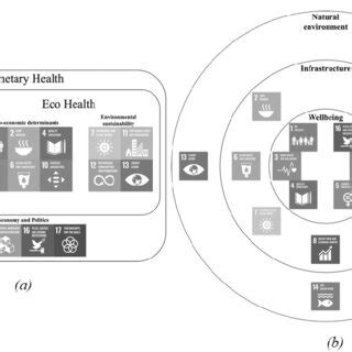 (a) Schematic representation of the intersection between the 17 SDGs ...