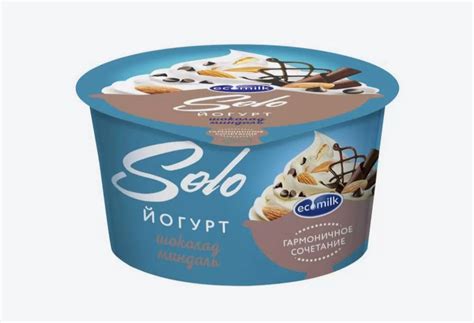 Йогурт Экомилк Solo шоколад миндаль | отзывы