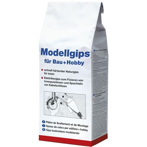 Decotric Modellgips für Bau und Hobby 1 5 kg Spachtelmassen