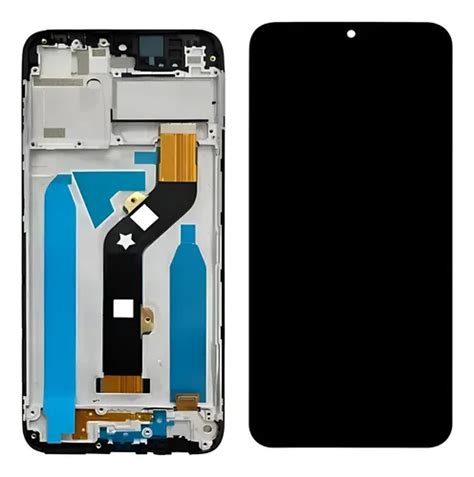 Tela Frontal Display Touch Para Hot X F Aro Preto