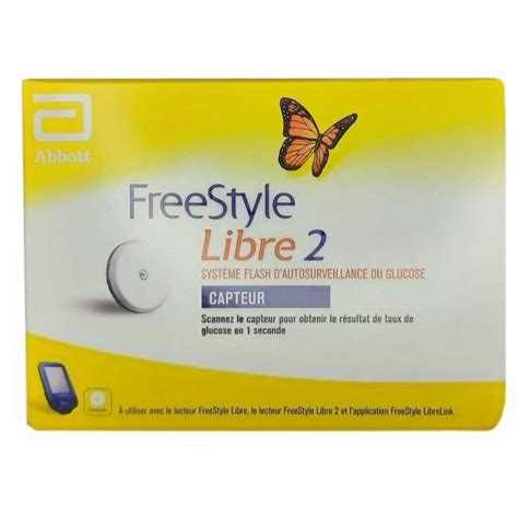 Датчик FreeStyle Libre 2 Франция Глюкометр для измерения уровня сахара ...