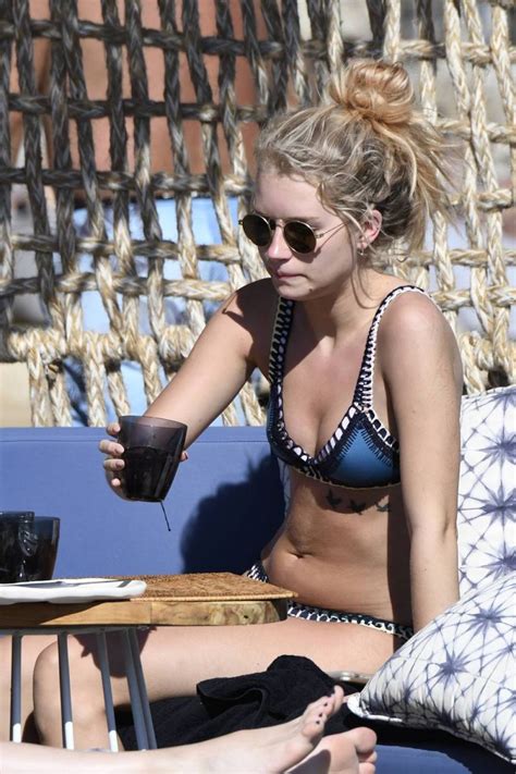 LOTTIE MOSS In Bikini At A Beach In Mykonos HawtCelebs