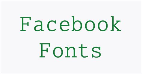 Facebook Fonts Generator: Copy Paste Facebook Fonts