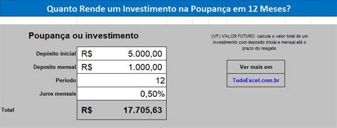 Saiba Como Calcular O Rendimento Da Poupan A No Excel Hot Sex Picture