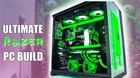 Ultimate RAZER PC Build 3900x 2080 ti - Water Cooled Gaming PC Time Lapse