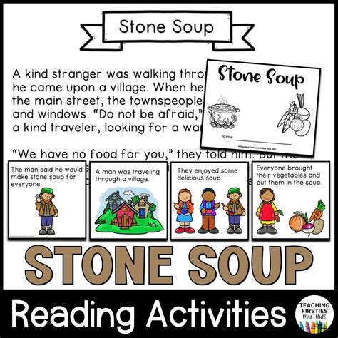 Reading Activities For The Stone Soup Story Literacy Stations Worksheets Library