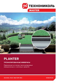 Профилированная мембрана PLANTER Extra-geo - ТЕХНОНИКОЛЬ