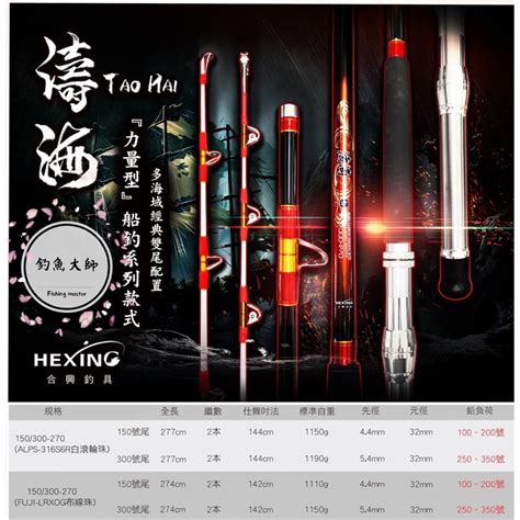 【釣魚大師 Fm】hexing 合興🌊 濤海 船竿 🔥可私訊議價🔥船竿 白帶竿 透抽 蝦皮購物