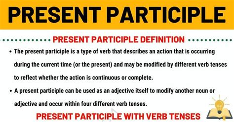 Present Participle Definition And Useful Examples Of Present