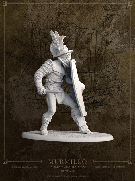 Murmillo Gladiators Of Rome Military Miniature Premium High Quality