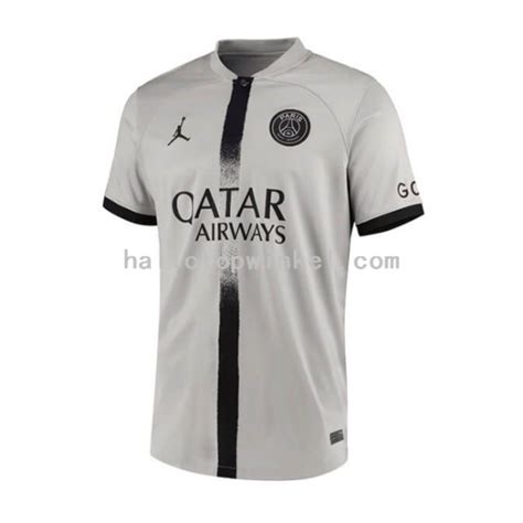 Paris Saint Germain Voetbalshirt Heren Uit Tenue 2022 2023 Korte Mouw