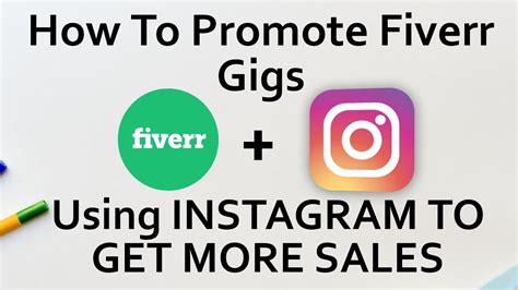 How To Promote Fiverr Gig On Instagram For More Sales Youtube