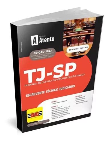 Apostila Concurso Tj Sp Escrevente Técnico Judiciário 2023