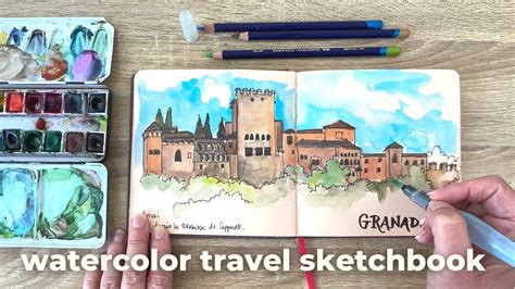 Watercolor Travel Sketchbook Tour Art Supplies For Travel Journaling