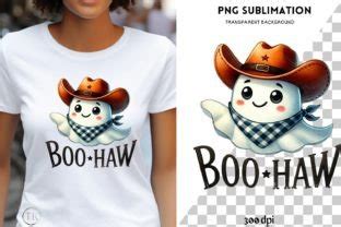 Boo Haw Country Halloween Cowboy Ghost Graphic By Tanya Kart