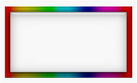 Rainbow Neon Border Frames Png Transparent Png Transparent Png Image